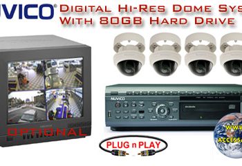 ALL DIGITAL 4 COLOR HI-RES. VARI-FORCAL DOME CAMERA SYSTEM WITH NUVICO DVR  ***Professional Grade***