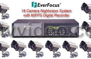 EVERFOCUS 16 COLOR CAMERA DIGITAL VIDEO SURVEILLANCE SYSTEM