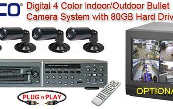 ALL DIGITAL 4 COLOR CAMERA SYSTEM WITH NUVICO DIGITAL MULTIPLEXER RECORDER  ***Professional Grade***