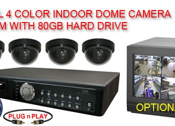 ALL DIGITAL 4 COLOR DOME CAMERA SYSTEM WITH DIGITAL MULTIPLEXER RECORDER  ***Professional Grade***