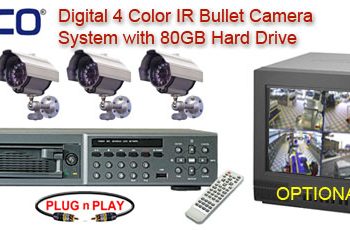 ALL DIGITAL 4 COLOR IR NIGHTVISION CAMERA SYSTEM WITH NUVICO DIGITAL RECORDER  ***Professional Grade***