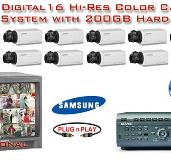 ***NEW*** NUVICO DIGITAL COMPLETE 16 CAMERA COLOR HIGH-RES SYSTEM ***Professional Grade***