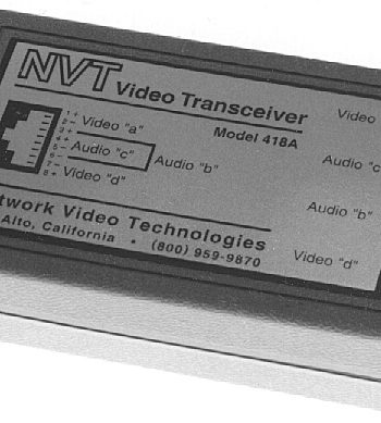 NVT NV-418A DUAL PASSIVE VIDEO AND AUDIO TRANSCEIVER