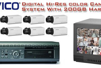 NUVICO ALL DIGITAL COMPLETE 8 COLOR CAMERA HIGH RESOLUTION SECURITY SYSTEM ***Professional Grade***