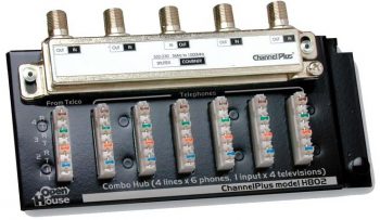 CHANNEL PLUS / OPEN HOUSE H802 COMBINATION TELEPHONE / TV HUB