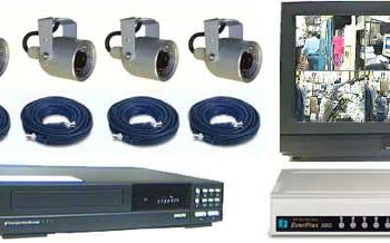 COMPLETE 4 COLOR INFRA RED CAMERA SYSTEM WITH *** Mitsubishi 1280 Hour Recorder***