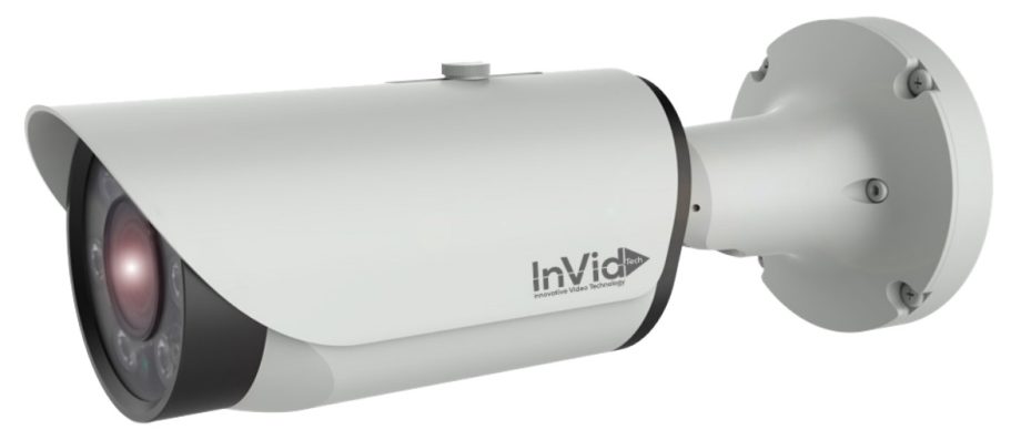 InVid ELEV-P8BWXIRA3611 8 Megapixel IP Plug & Play Outdoor IR Bullet Camera, 3.6-11mm Lens