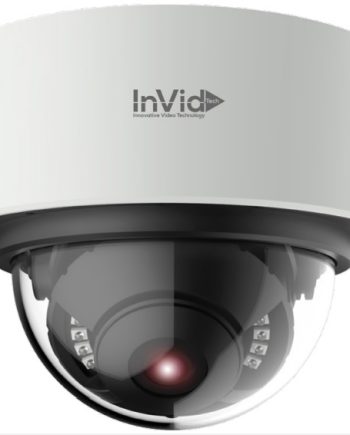 InVid ELEV-P8DRXIR28 8 Megapixel IP Plug & Play Outdoor Dome Camera, 82’ IR Range 2.8mm lens