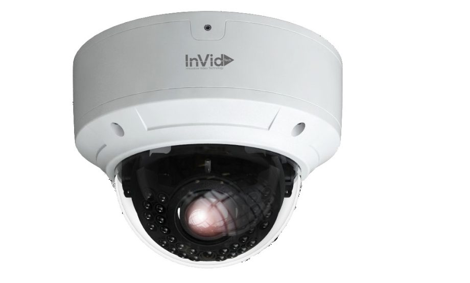 InVid PAR-C2DRIR2812CON 1080p HD-TVI/AHD/Analog Outdoor IR Dome Camera, 2.8-12mm