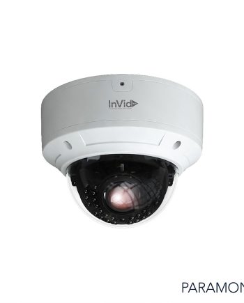 InVid PAR-C4DRIR3312 4 Megapixel TVI/AHD/CVBS, IR Outdoor Vandal Dome Camera, 3.3-12mm, White Housing