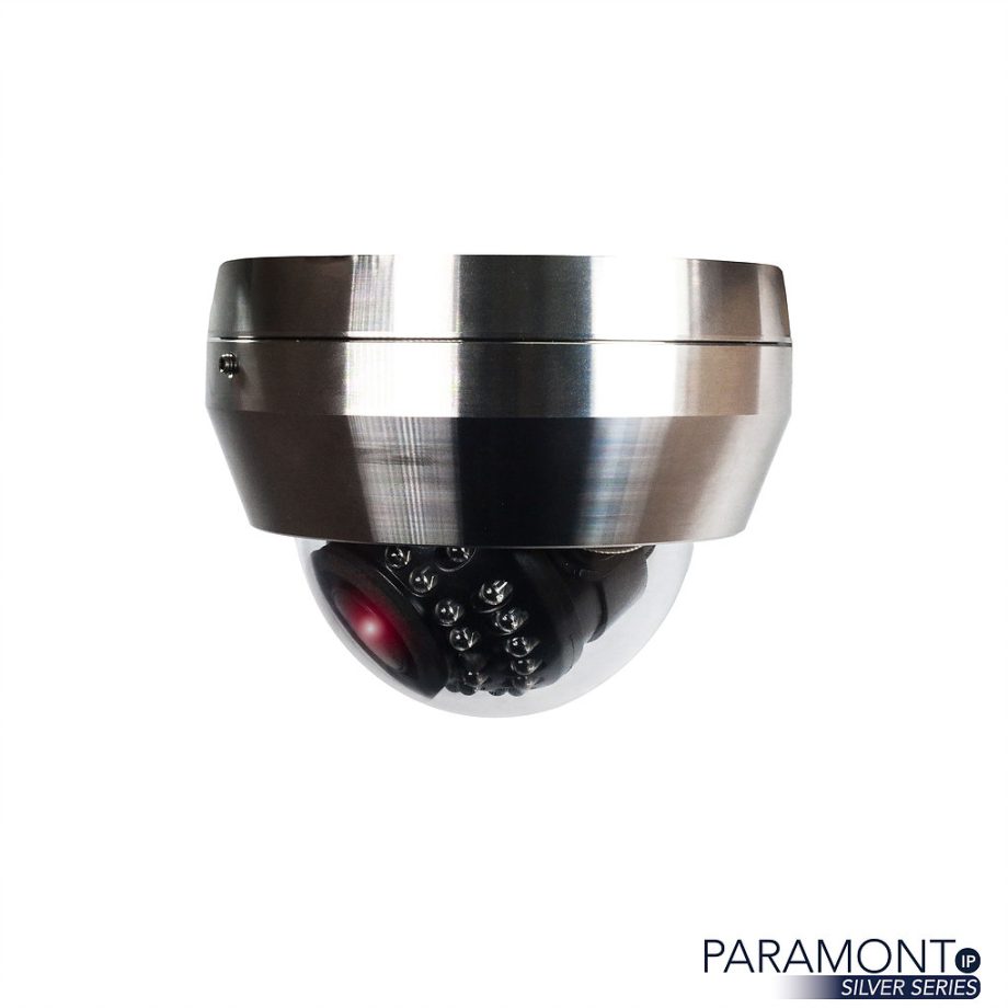 InVid PAR-P2DRSSIRA2812 2 Megapixel IP IR Outdoor Stainless Steel Dome Camera, 2.8-12mm Lens