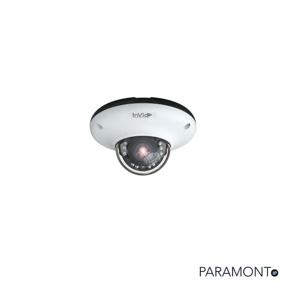 InVid PAR-P4UFO28 4 Megapixel Outdoor IP Plug & Play Camera, White Housing, 2.8mm Lens