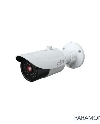 InVid PAR-P8BIR4 8 Megapixel IP Plug & Play Outdoor Fixed Bullet Camera, 4mm Lens, White Housing
