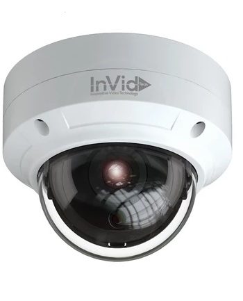 InVid PAR-P8DRIR28F 8 Megapixel IP Plug & Play Outdoor Network IR Dome Camera, 3.6mm Lens