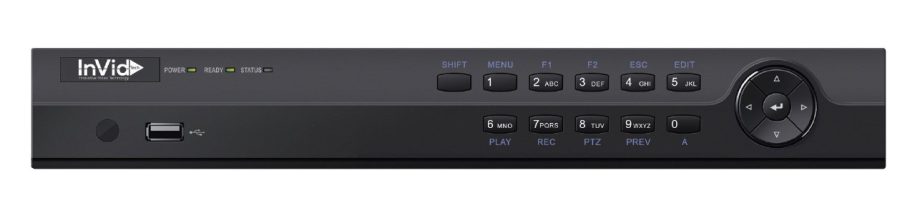 InVid UD4A-8-4TB 8 Channel 4K TVI/AHD/CVI/Analog Universal Port Digital Video Recorder, 4TB