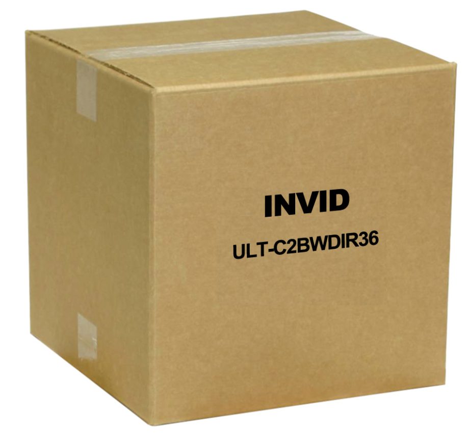 InVid ULT-C2BWDIR36 1080p TVI Outdoor Mini Bullet Camera, 3.6mm Lens