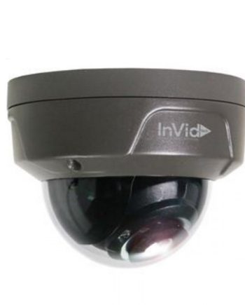 InVid ULT-C2DRIR28B 1080p TVI Outdoor IR Dome Camera, 2.8mm Lens, Black Housing