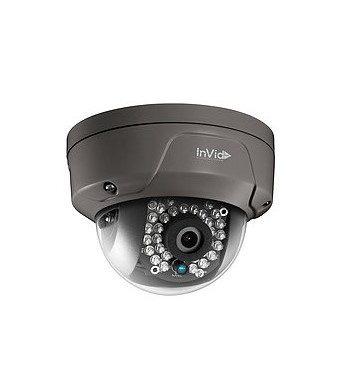 InVid ULT-P4DRIR28B 4 Megapixel Network IR Mini Dome Camera, 2.8mm Lens, Black