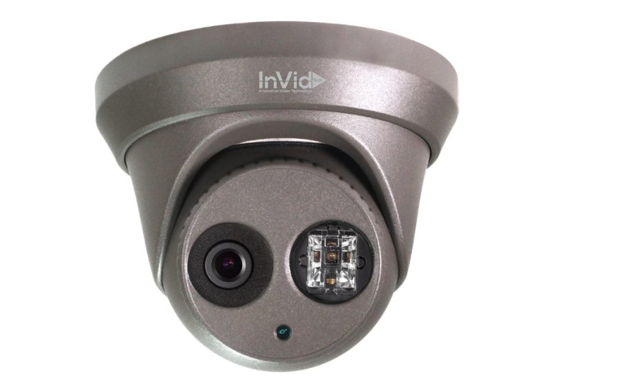 InVid ULT-P4TXIR28B 4 Megapixel Network IP IR Dome Camera, 2.8mm Lens, Black