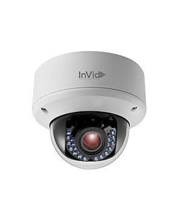 InVid ULT-P5DRIRM2812 5 Megapixel Network IR Dome Camera , 2.8-12mm Motorized Lens
