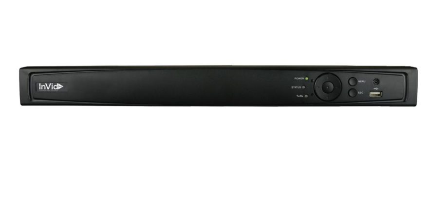 InVid UN1A-4X4-16TB 4 Channel Network Video Recorder with 4 Plug and Play Ports, 16TB