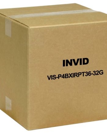 InVid VIS-P4BXIRPT36-32G 4 Megapixel IP Plug & Play Camera, White Housing