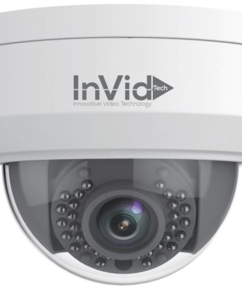 InVid VIS-P4DRIR28 4 Megapixel IP Plug & Play Outdoor IR Dome Camera, 2.8mm Lens
