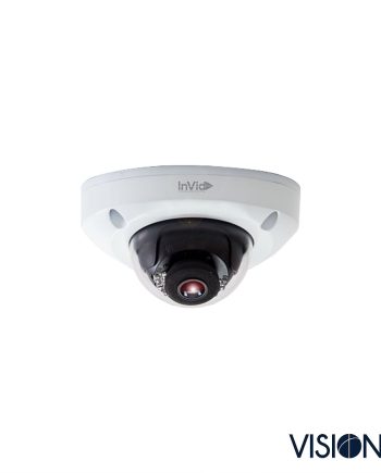 InVid VIS-P4LIR28 4 Megapixel IR Plug & Play Outdoor Rugged Low Profile Camera, 2.8mm, White Housing