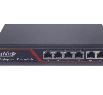 InVid VIS-POE4-2 4 Port PoE Switch with 2 Up-link Ports