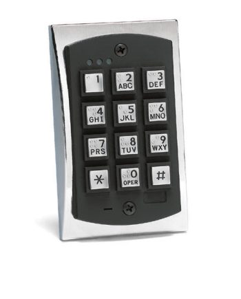 Linear 2000eM 2000 Series eM Style Flush-mount Durable Metal Access Control Keypad