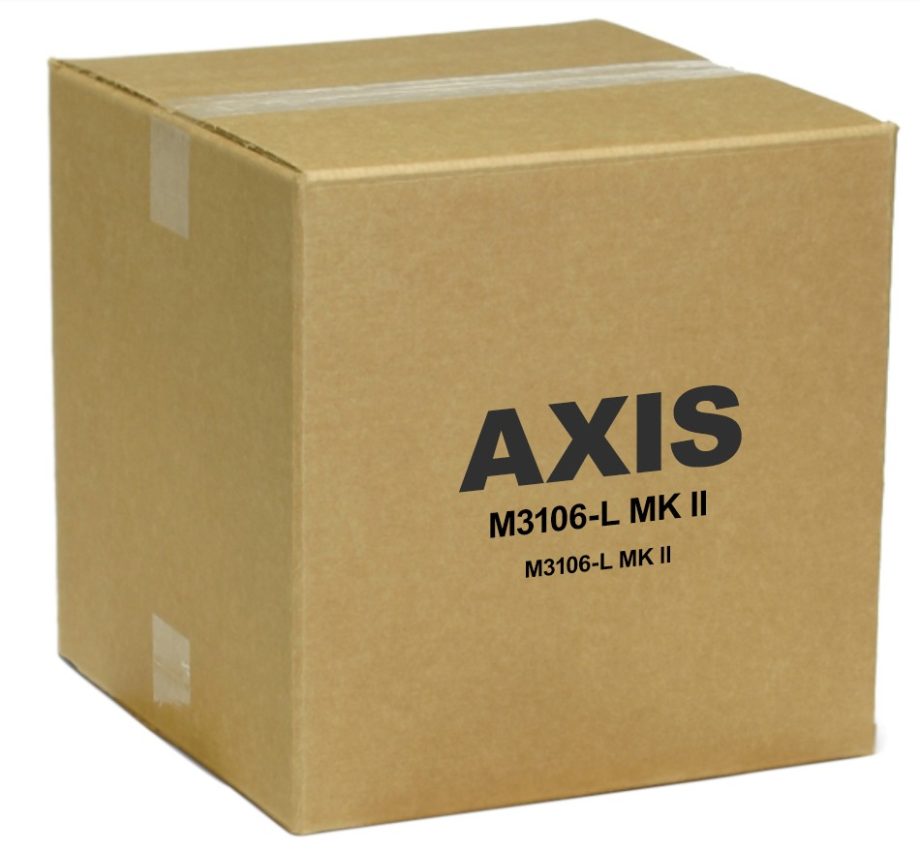 Axis 01036-001 M3106-L  4 Megapixel Network Indoor Dome Camera, 2.4 mm Lens