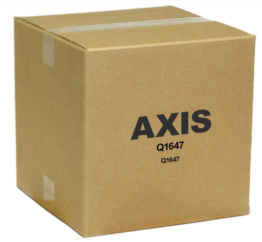 Axis 01051-001 Q1647 5 Megapixel Video with 1/2″ Sensor and I-CS Lens Box Camera, 3.9-10mm