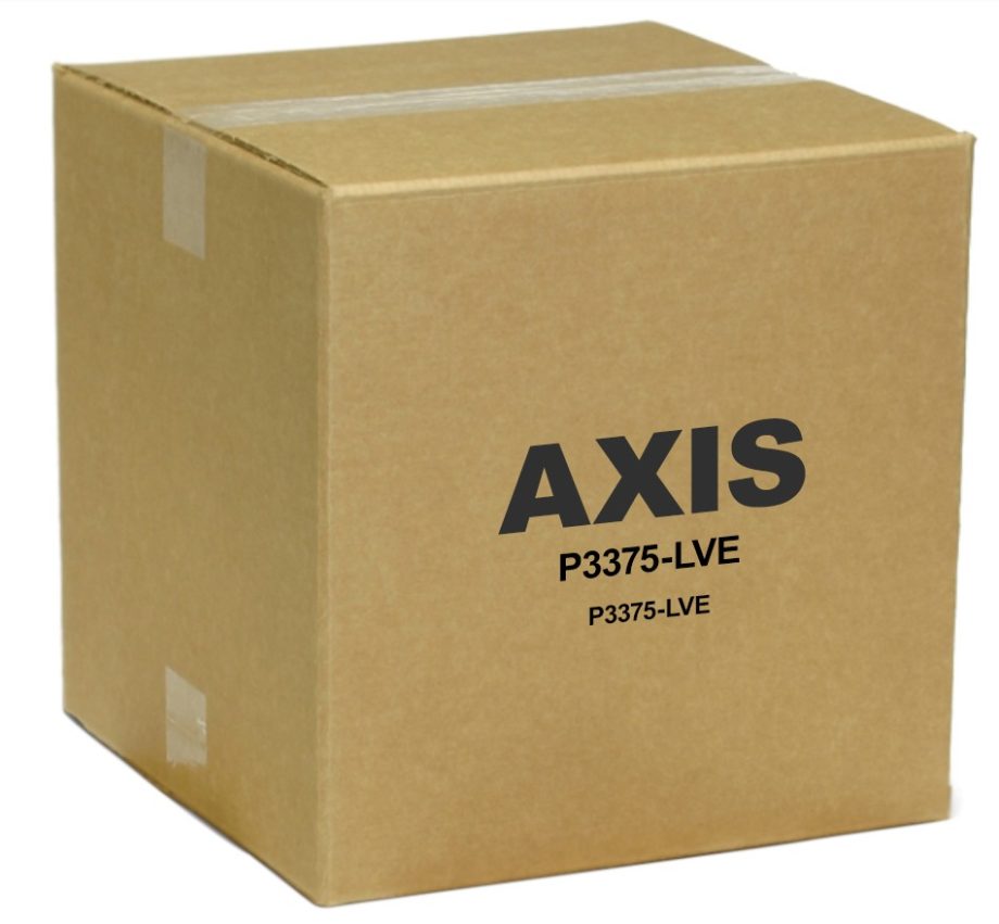Axis 01063-001 P3375-LVE 2 Megapixel Outdoor Network Dome Camera, 3-10 mm Lens