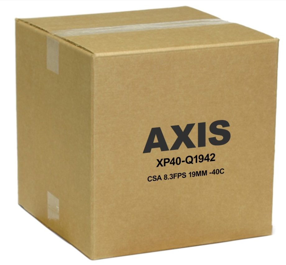 Axis 01101-001 XP40-Q1942 640×480 Outdoor Network Bullet Camera, 19mm Lens