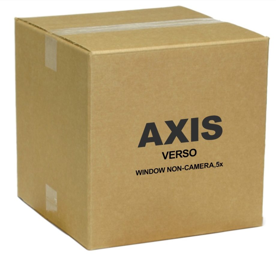 Axis 01642-001 2N IP Verso Camera Window, Non-Camera Version, Plastic Cover, Main Unit, 5pcs