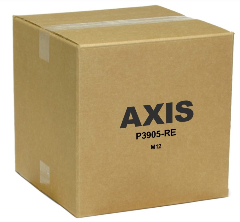 Axis 0663-001 P3905-RE 2 Megapixel Outdoor PoE Network Camera with 6mm Lens and M12 Connector