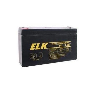 ELK 0675 Lead Acid  Battery 6V-7.5Ah
