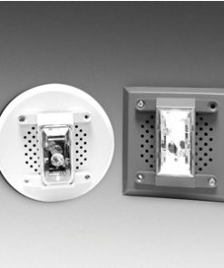 GE Security Interlogix 13-487 Red Square Fire Alarm Speaker Strobe