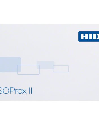 GE Security Interlogix 1386-HID ISOProx II White Gloss Front/Standard Artwork Gloss Back, 26-Bit Format, Facility Code & Card Number Assigned