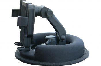 Panavise 15104 PortaGrip 2.25 – 3.75″ Phone Holder with No Skid Weighted Dash Mount