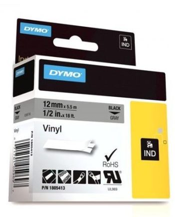 Dymo 1805413 RHINO 1/2″ Gray Vinyl