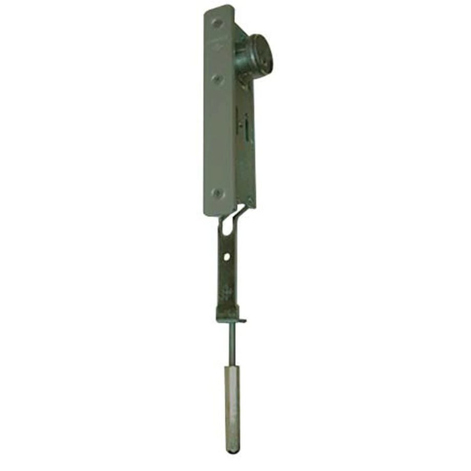 Adams Rite 1870HM313 Cylinder-Operated Flushbolt with Flat Faceplate for Hollow Metal Doors in Dark Bronze