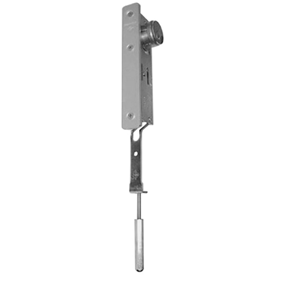Adams Rite 1870HM628 Cylinder-Operated Flushbolt with Flat Faceplate for Hollow Metal Doors in Clear