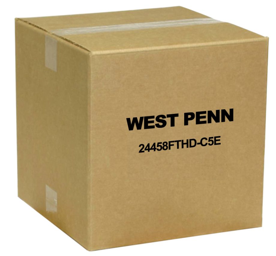 West Penn 24458FTHD-C5E 24 Port Category 5E UTP Panel HD Feed Thru