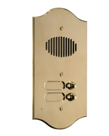Comelit 3002-RI Roma Series Audio Entrance Panel for Ikall Unit, 2 Buttons