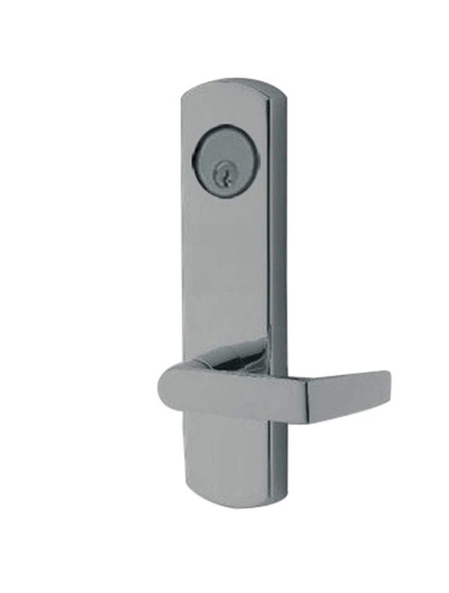 Adams Rite 3080E03-0-37-55-32D 24V Fail-Safe Electrified Entry Trim with Square Lever in Satin Stainless