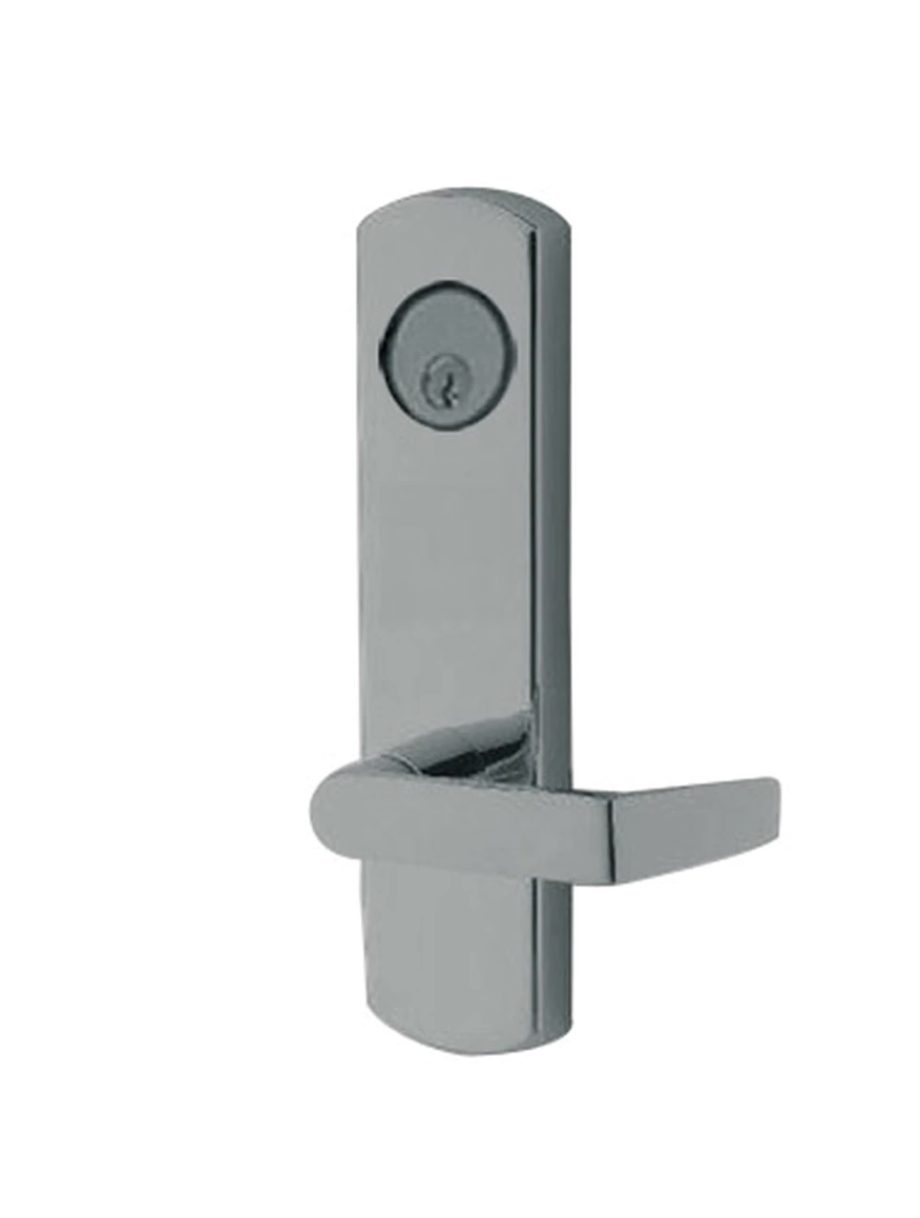 Adams Rite 3080E03-0-37-55M32D 24V Fail-Safe Electrified Entry Trim with Square Lever in Satin Stainless