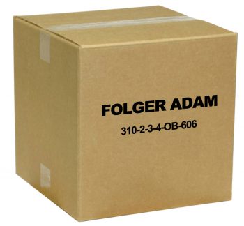 Folger Adam 310-2-3-4-OB-606 Electric Strike Faceplate in Satin Brass