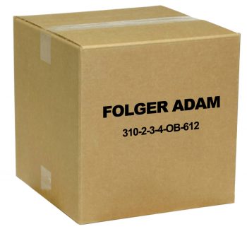 Folger Adam 310-2-3-4-OB-612 Electric Strike Faceplate in Satin Bronze