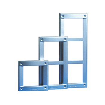 Comelit 3161-3A Module-holder Frames-Steel Gray for Vandalcom Panels, 3 Module